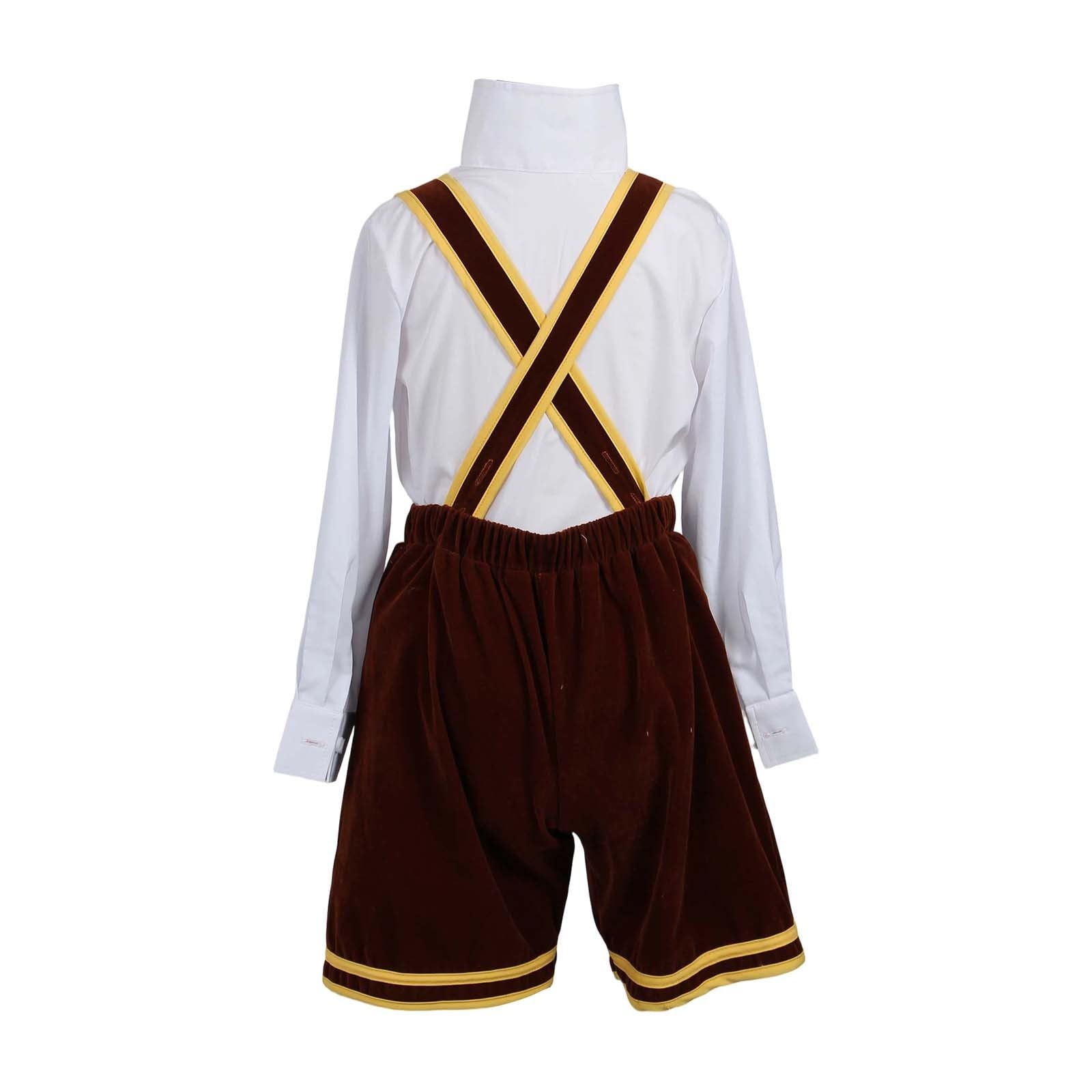 Generisch Latzhose Kinder Trachtenhose Kinder Jungen, Traditionelles Deutsches Oktoberfest-HosenträGer-Bier-Ledermoden-Outfit FüR Trachtenfest Oktoberfest Volksfest