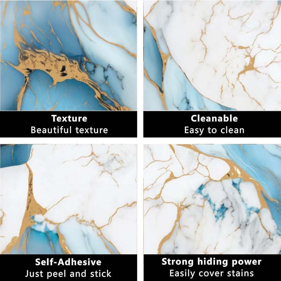 Image of Self-Adhesive Wallpaper & Wall Stickers, Sky Blue