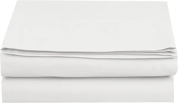 Elegant Comfort Premium Hotel Quality 1-Piece Flat Sheet, Luxury and Softest 1500 Premium Hotel Quality Microfiber Bedding Flat Sheet, Wrinkle-Free, Stain-Resistant, King, White