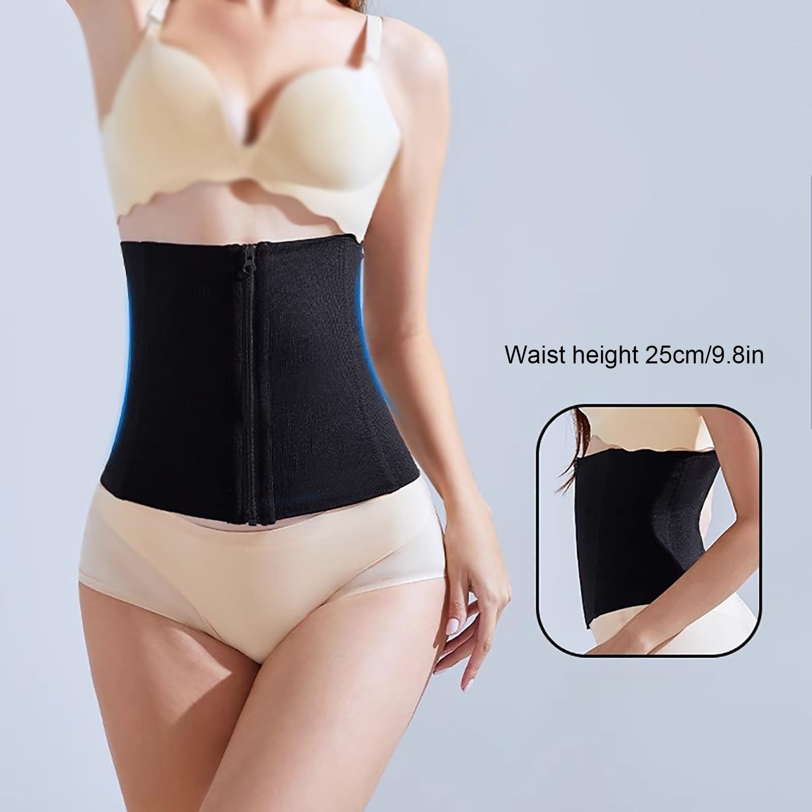 Fascia Postpartum, Cintura Addominale Postpartum, Cintura Addominale Postpartum, Modellatore in Vita con Cerniera, Trainer in Vita for Le Donne, Fascia Addominale Postpartum(Beige,Small)