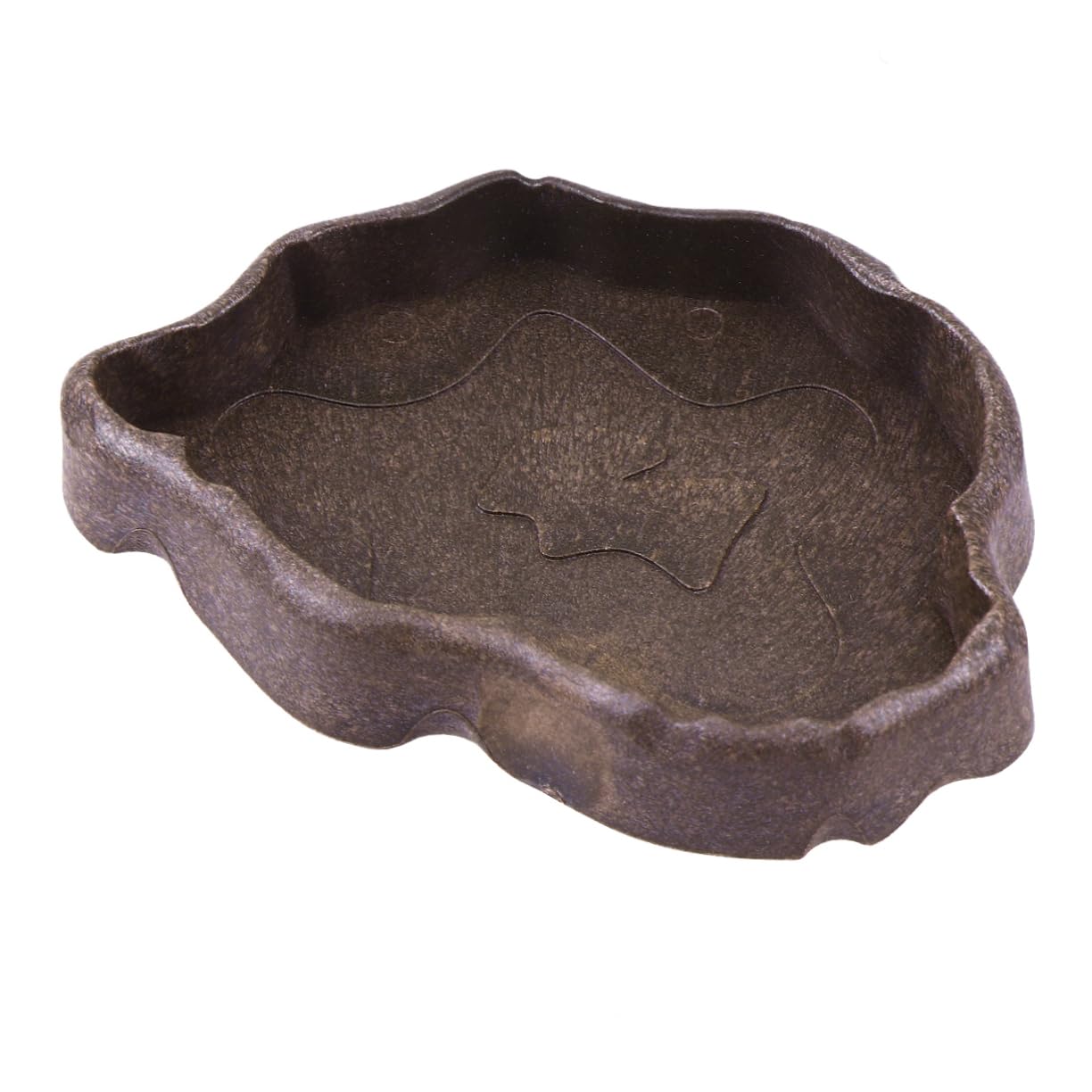 ORFOFE Reptile Feeding Bowl Resin Food Dish for Tortoises Lizards Snakes for Snacks Water Pet Accessory