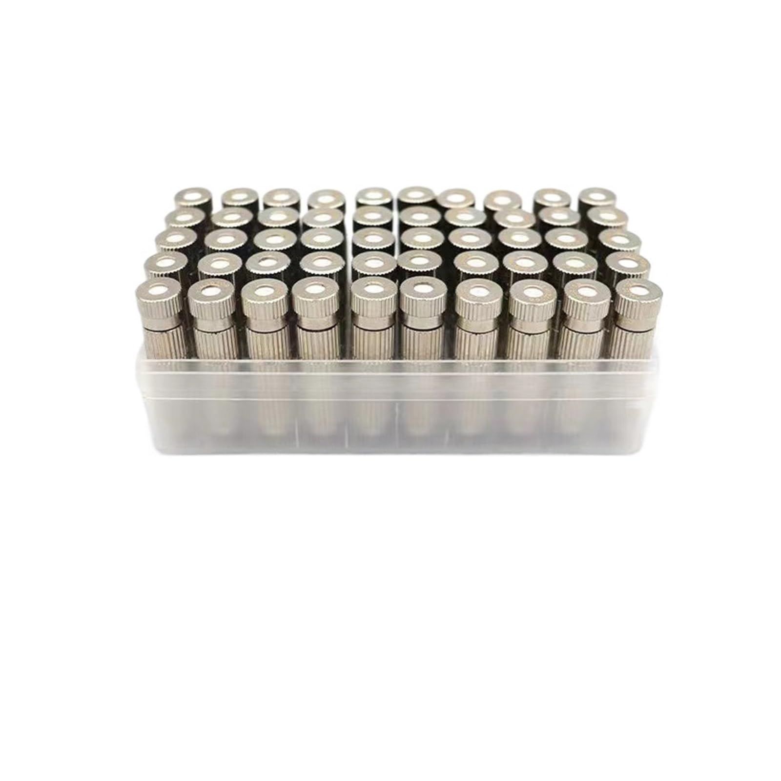 SOHNVWTGD 100pcs 3/16 Thread High Pressure Mist Nozzle with Fier Anti Drip Fogging Sprinkler Garden Agricuure Cooling Humidfy(0.15mm)