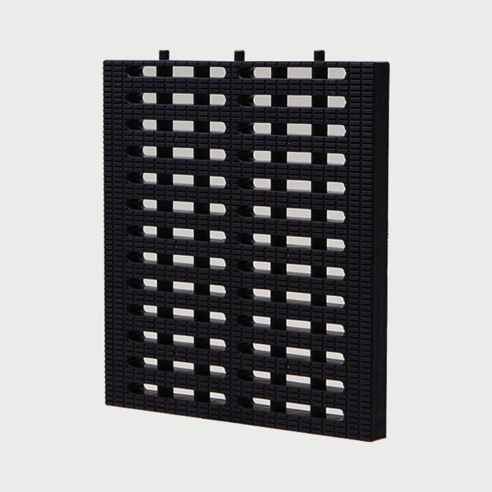 LWJSOCP Polymer Plastic Channel Drain Grate, 7.8 9.75 11.7in Widths Rainwater Drainage Grates, Durable Sewer Trench Drain System Cover for Indoor Outdoor(Black,30x25 11.7x9.7in)
