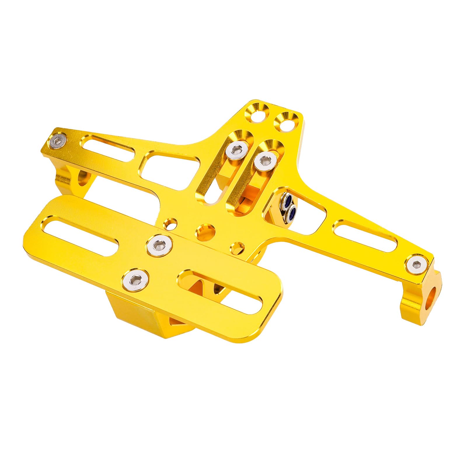 MYRFCSA Motorcycle License Plate Bracket, for Piaggio NRG 50 2023 Adjustable Holder Motorcycle Centre Mount License Plate Bracket,B