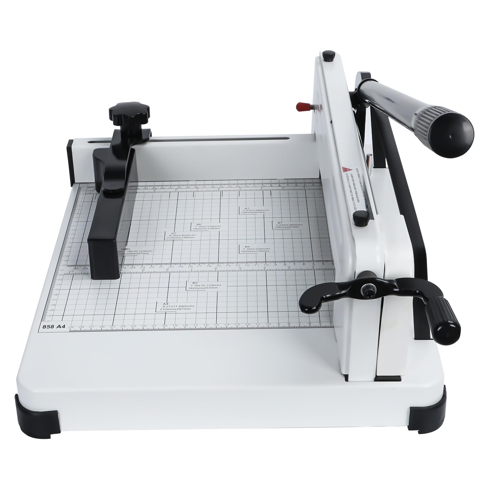 Yokawe Beige1 Heavy Duty Guillotine Paper Trimmer | A4 Paper Slicer With 400 Sheet Capacity | Accurate Paper Trimmer With Anti-Slide Rubber Feet For Stable Operation