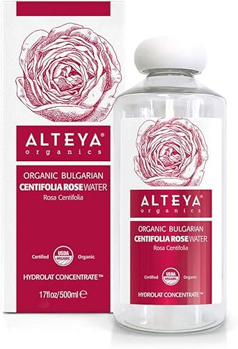 Alteya Organics Centifolia Rose Water - TĂłnico facial orgánico certificado por USDA, 17 onzas lĂquidas16.9 fl oz de agua pura de flor de rosa Alteya Organics Centifolia Rose Water - TĂłnico facial orgánico certificado por USDA, 17 onzas lĂquidas16.9 fl oz de agua pura de flor de rosa