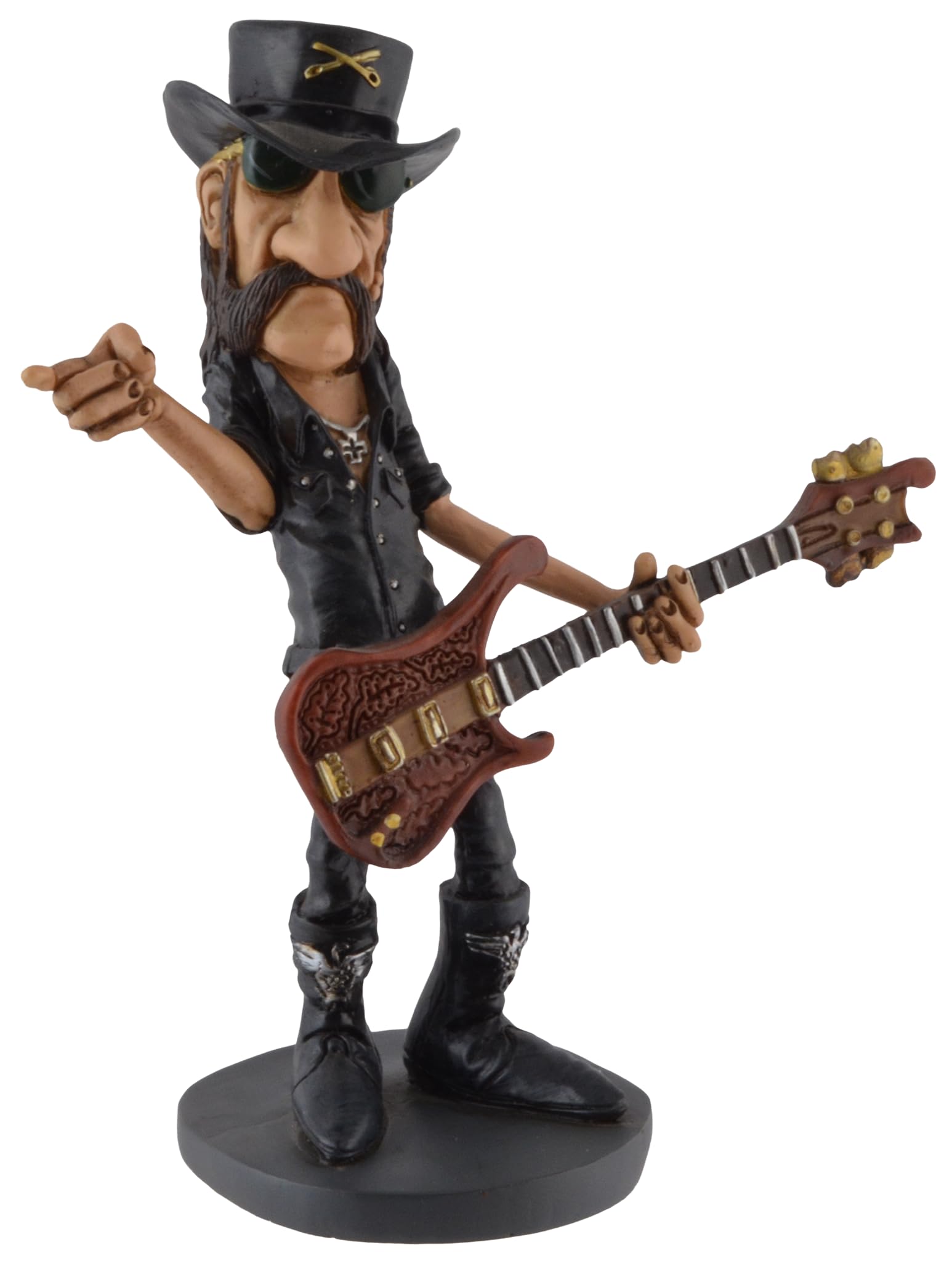 VOGLER Joh. Vogler GmbH Comical Lemmy by Warren Stratford Ace of Spades Hand Painted Stone 841-3607