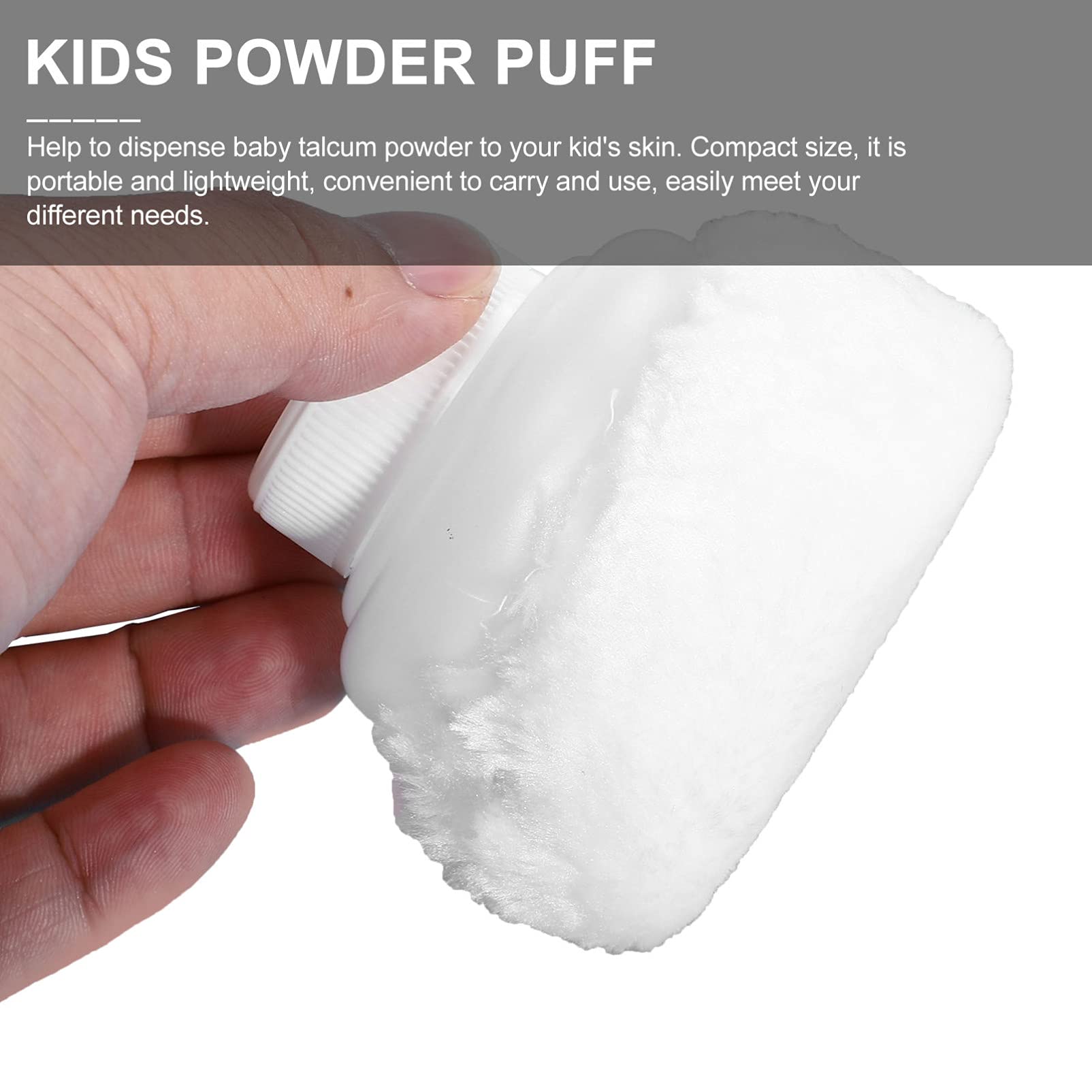 TOYANDONA 2 Ensembles Bébé Houppette Boîte Moelleux Corps Après- Bain Poudre Cas Bébé Soins Visage Corps Villosités Powder Puff Récipient Maquillage Cosmétique Poudre De Titulaire avec