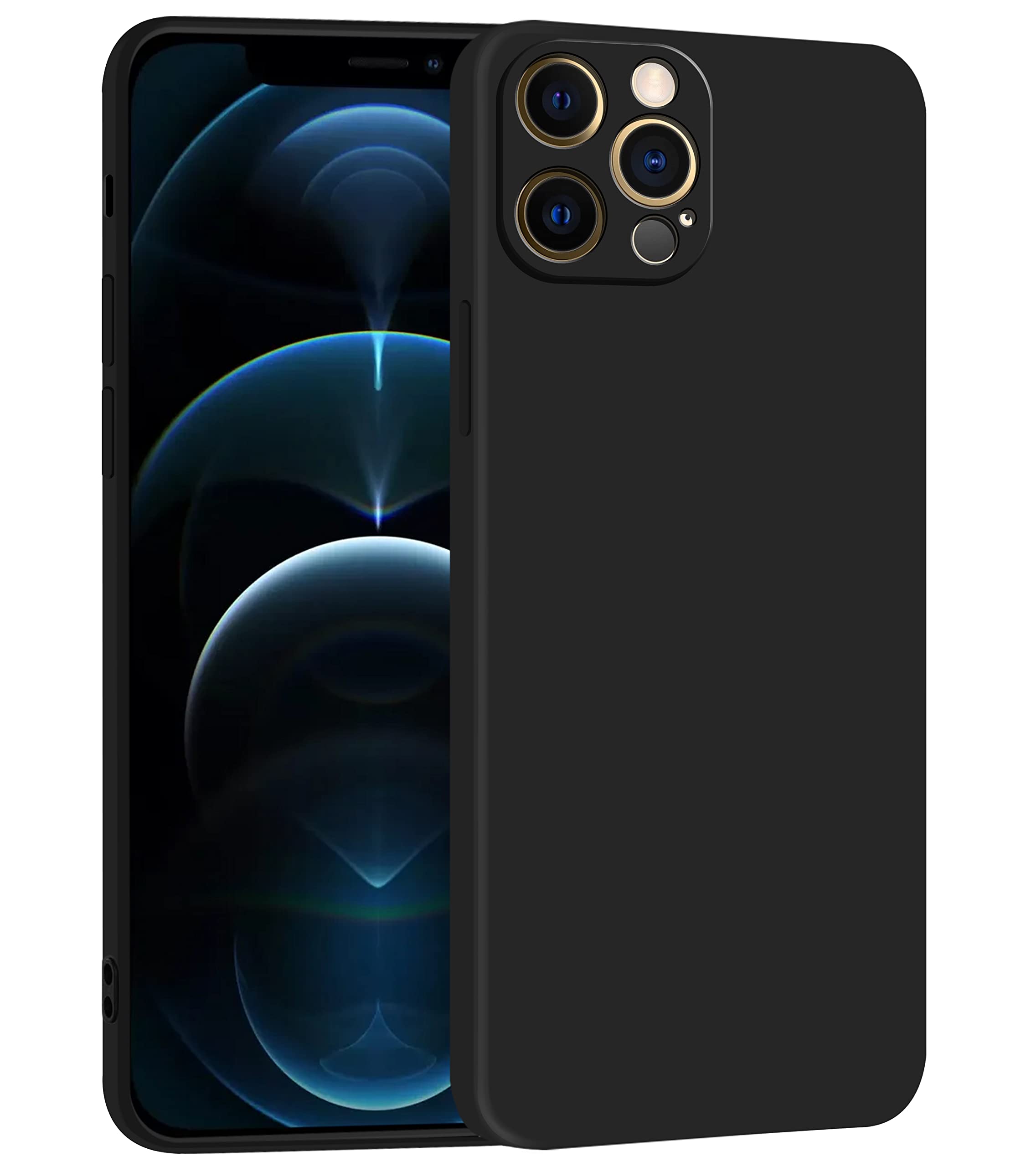 Zapcase Back Case Cover for iPhone 12 Pro | Compatible for iPhone 12 Pro Back Case Cover | Matte Soft Flexible Silicon | Liquid Silicon Case for iPhone 12 Pro with Camera Protection |Black (B0BBGW9VT5) Amazon Price History, Amazon Price Tracker