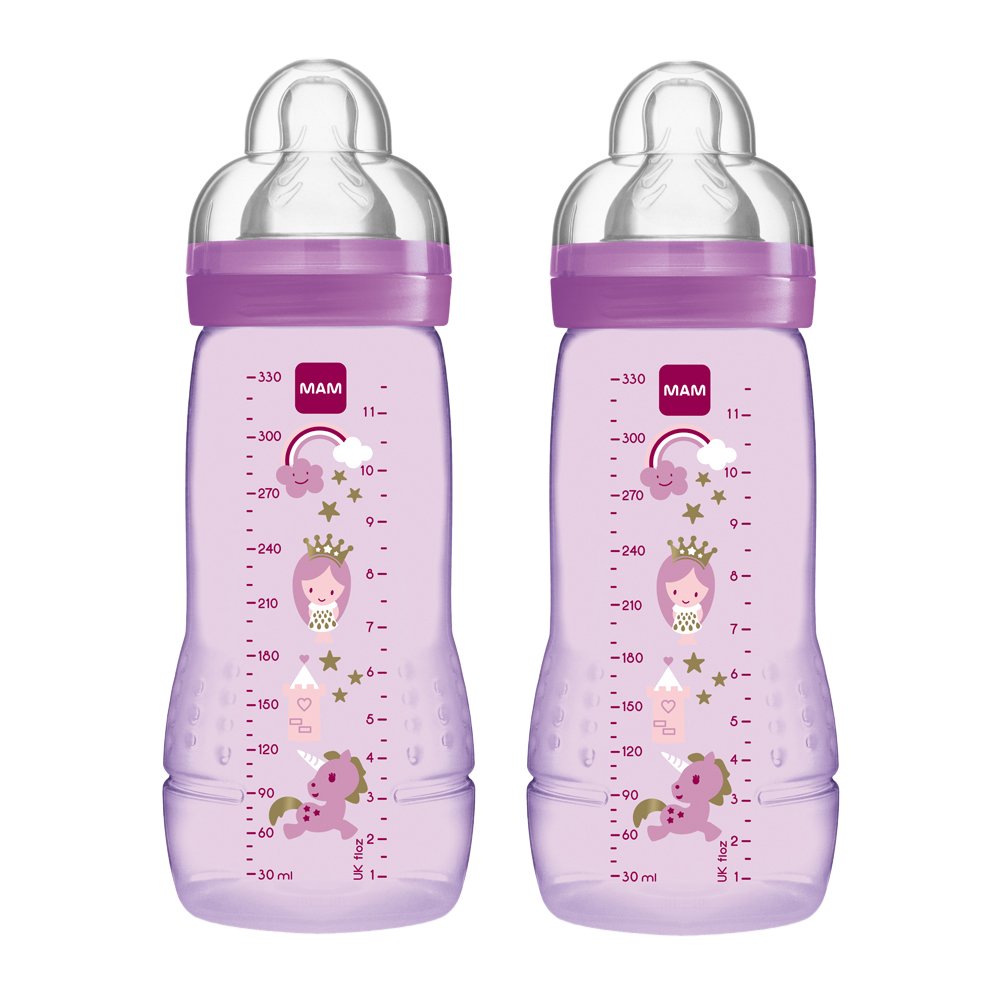 mam baby bottles pink