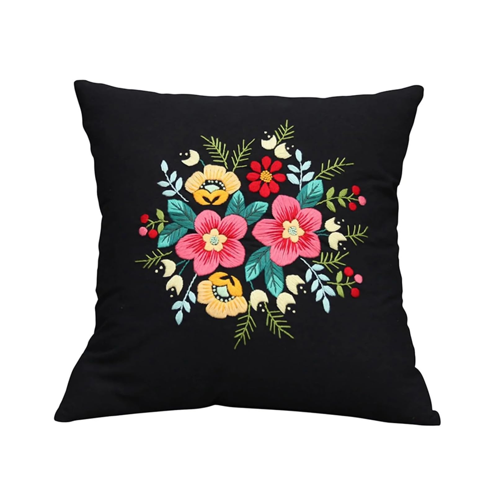 Embroidery Kit Pillowcase DIY Kit Cushion Cover Pillow Cover Embroidery Kit