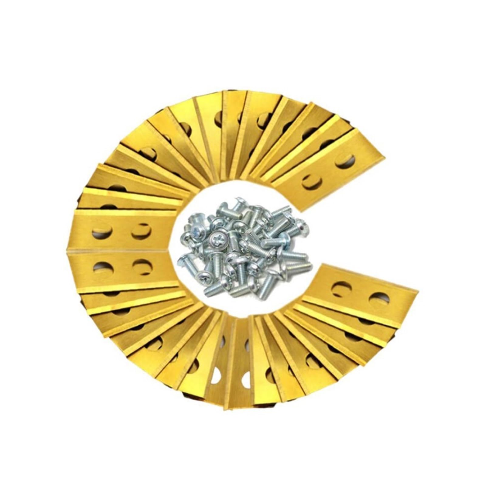 9/18/30 Piezas de Cuchillas de Repuesto for Robot cortacésped, Cuchillas de Repuesto con Tornillos(30pcs)