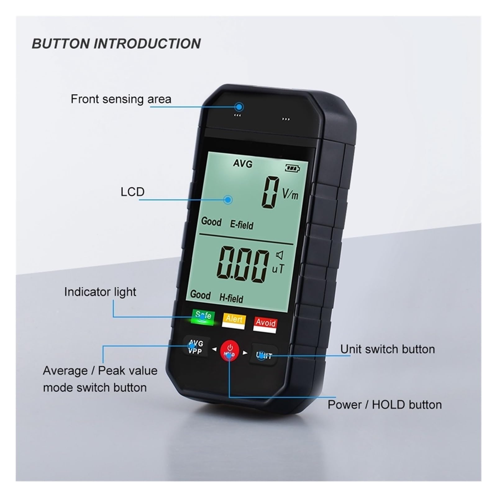 ET825 ET925 Cyfrowy Miernik EMF LCD Tester Promieniowania Elektromagnetycznego Pole Elektryczne Detektor Dozymetr Pola Magnetycznego Wysoka DokłAdność(ET925)