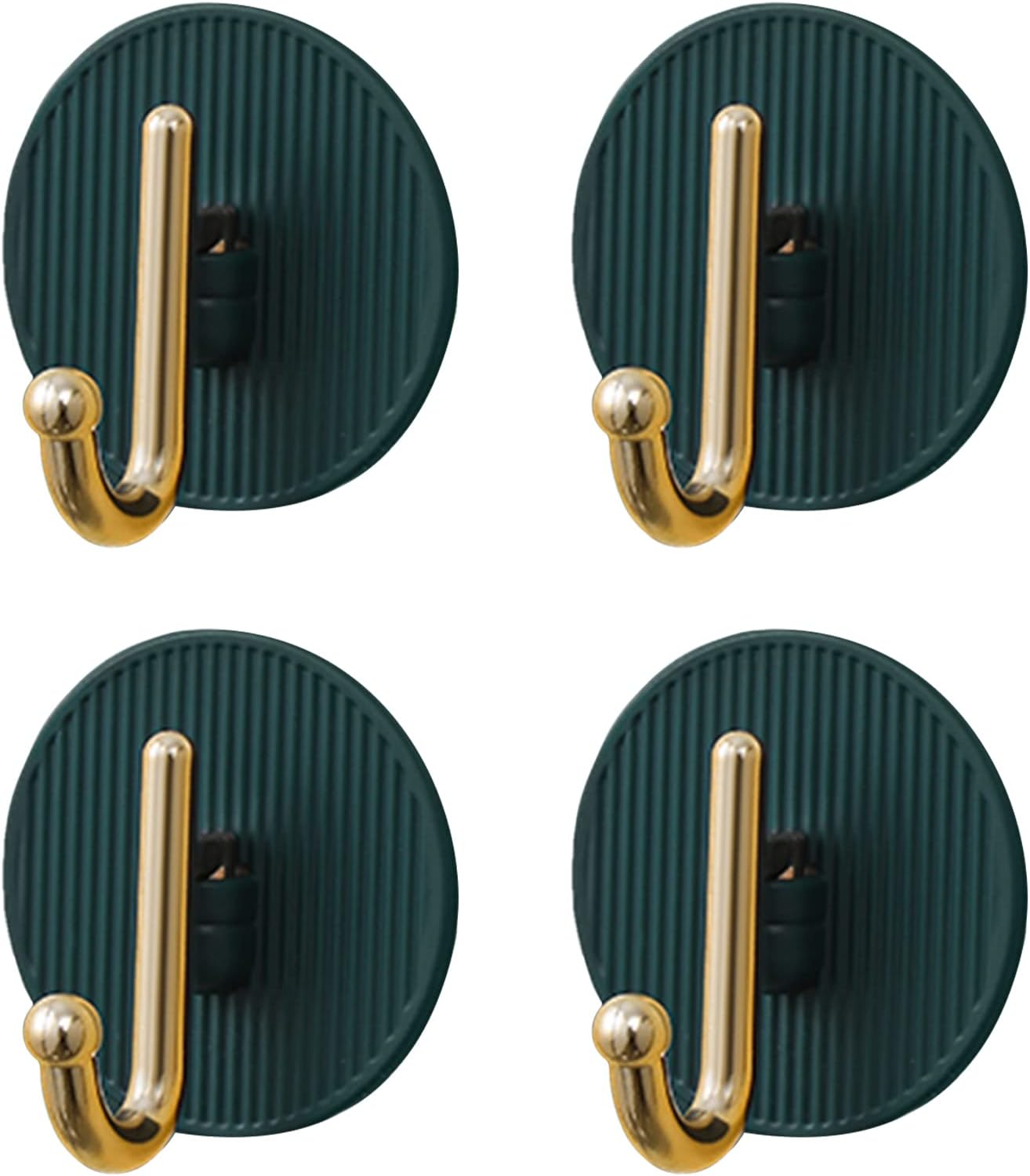 Adhesive Hooks,4Pcs Hooks Self Adhesive from Waterproof Strong Bonding
