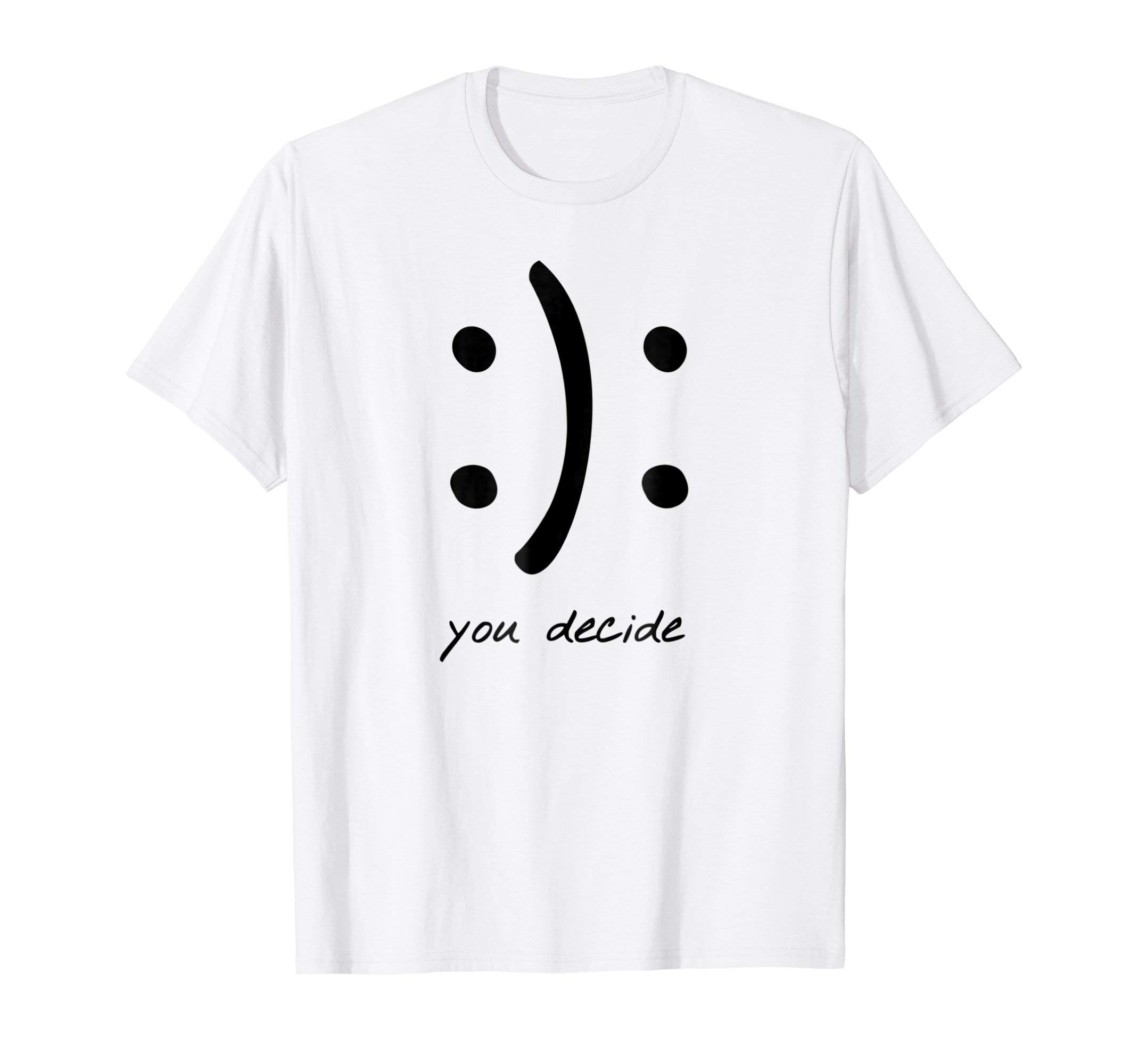 Happy and Sad Smiley or sad face teeBiPolar Happy or Sad T-Shirt