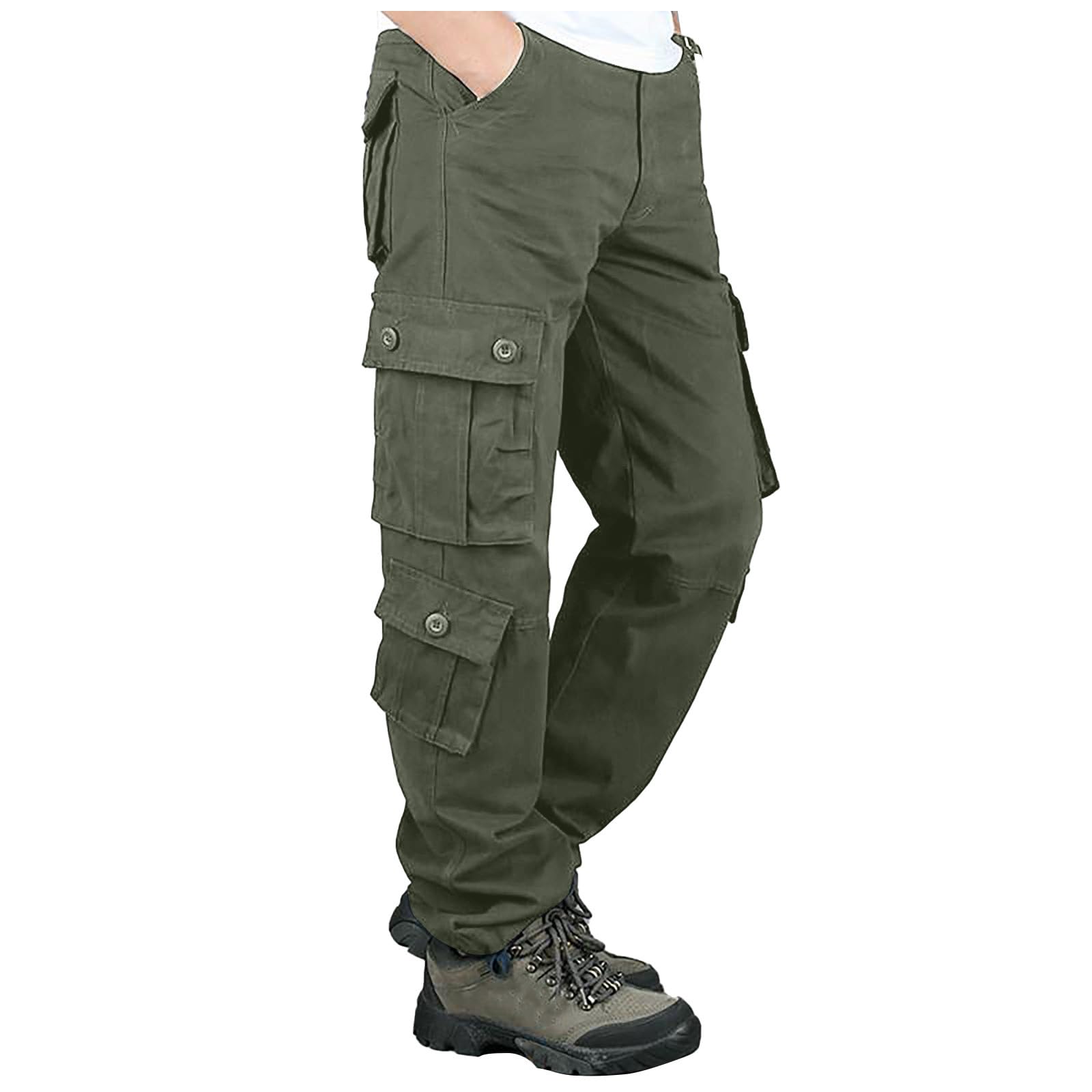 uxxnjfg Pantalon Trekking Hombre Trabajo Trekking Militar Pantalones Senderismo Tallas Grandes Pantalon con Bolsillos Tacticos Ropa Deportiva Hombre