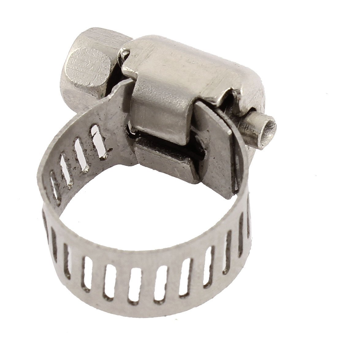 Aexit Adjustable 6-12mm Clamps Cable Tight Coolant Hose Pipe Fitting Worm Strap Clamps Gear Clamp