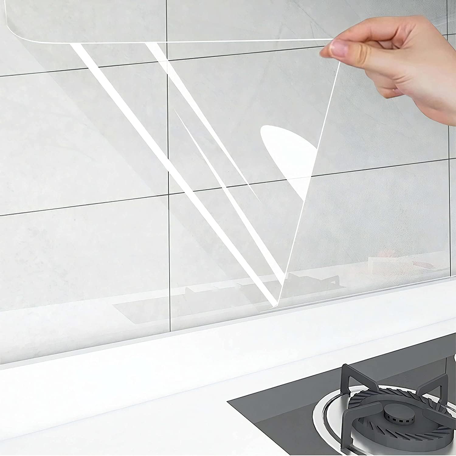 HOME13 Transparent 12x26 Oil Proof Wall Sticker Self-Adhesive Vinyl Film Removable Paper for Doors Walls Furniture Kitchen Household (B09V2XVNJ8) Amazon Price History, Amazon Price Tracker