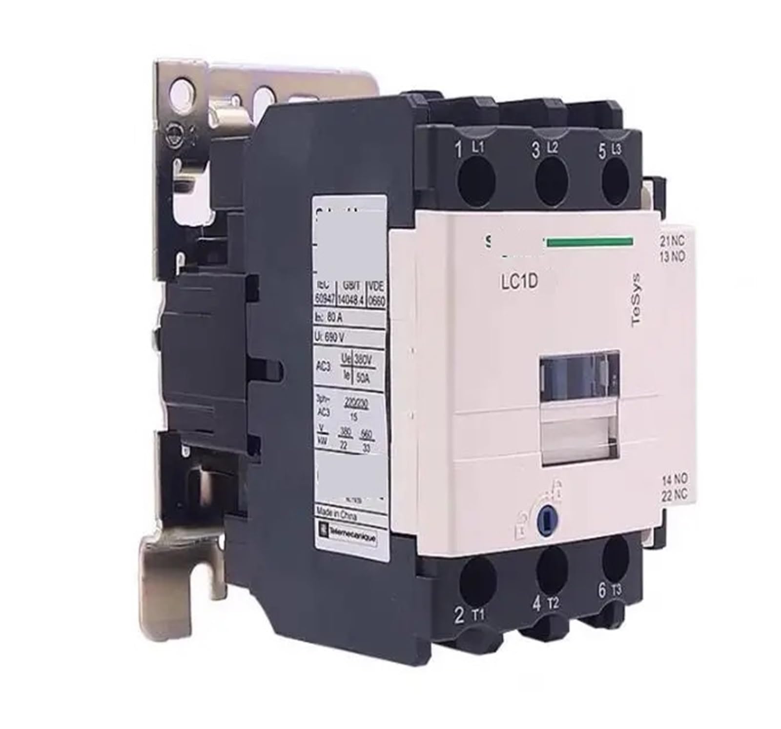 JJHQOKYNA LC1D contactor LC1D40 LC1D50 LC1D65 LC1D80 LC1D95 DC Three-Phase(110v,LC1D80)