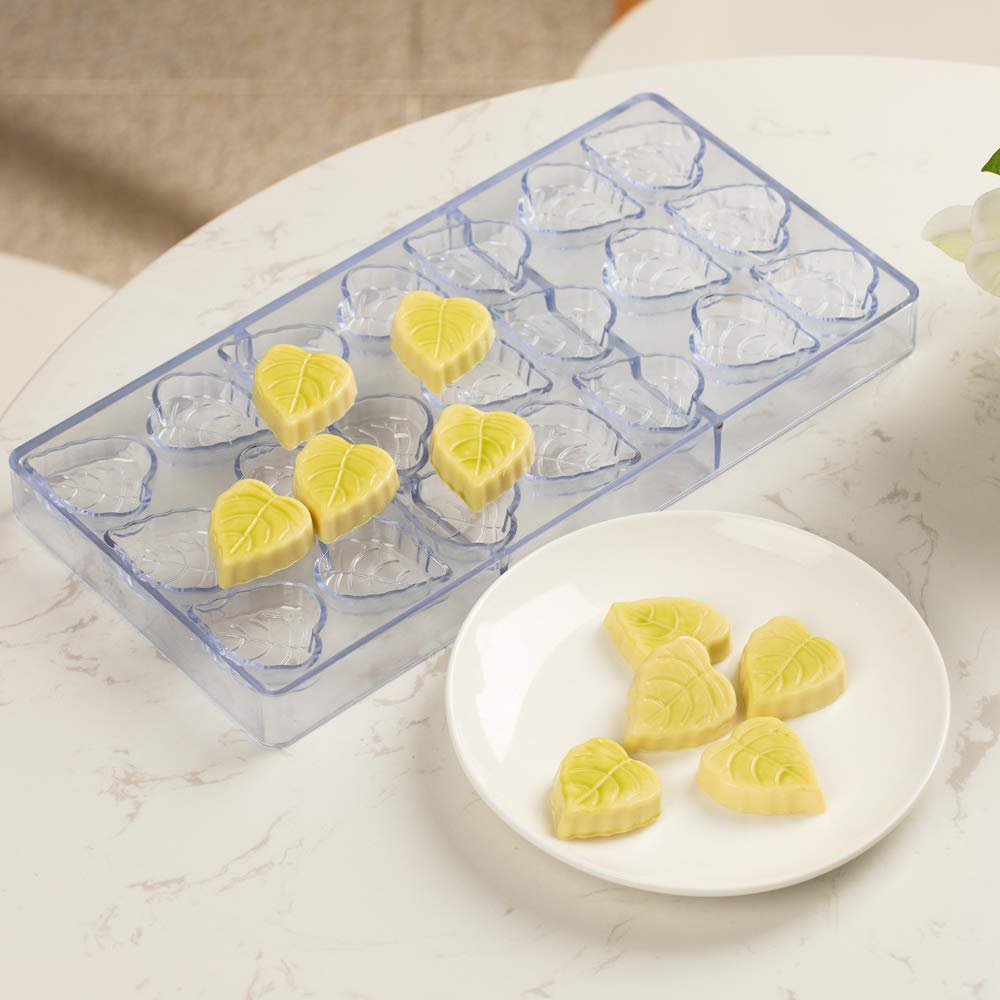 Restaurantware RWP0653C - Stampo per caramelle e cioccolatini, in policarbonato, con 21 scomparti, 10 pezzi, in plastica