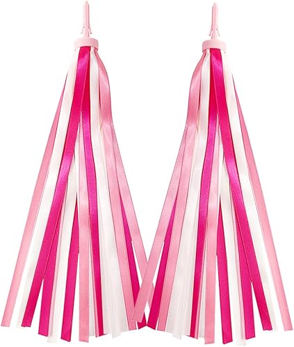 1 par niños bicicleta manillar serpentinas, niños scooter manillar colorido borla cinta Bicicletas apretones bebé portador accesorios