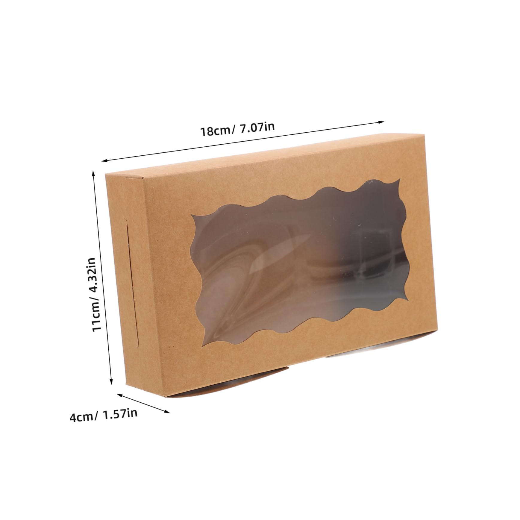 VERDANVERSE 50pcs Boxes Boxes Macaron Boxes with Clear Window Multi Function Bakery Cases for Cookies Cake Packaging for Parties and Takeout Desserts