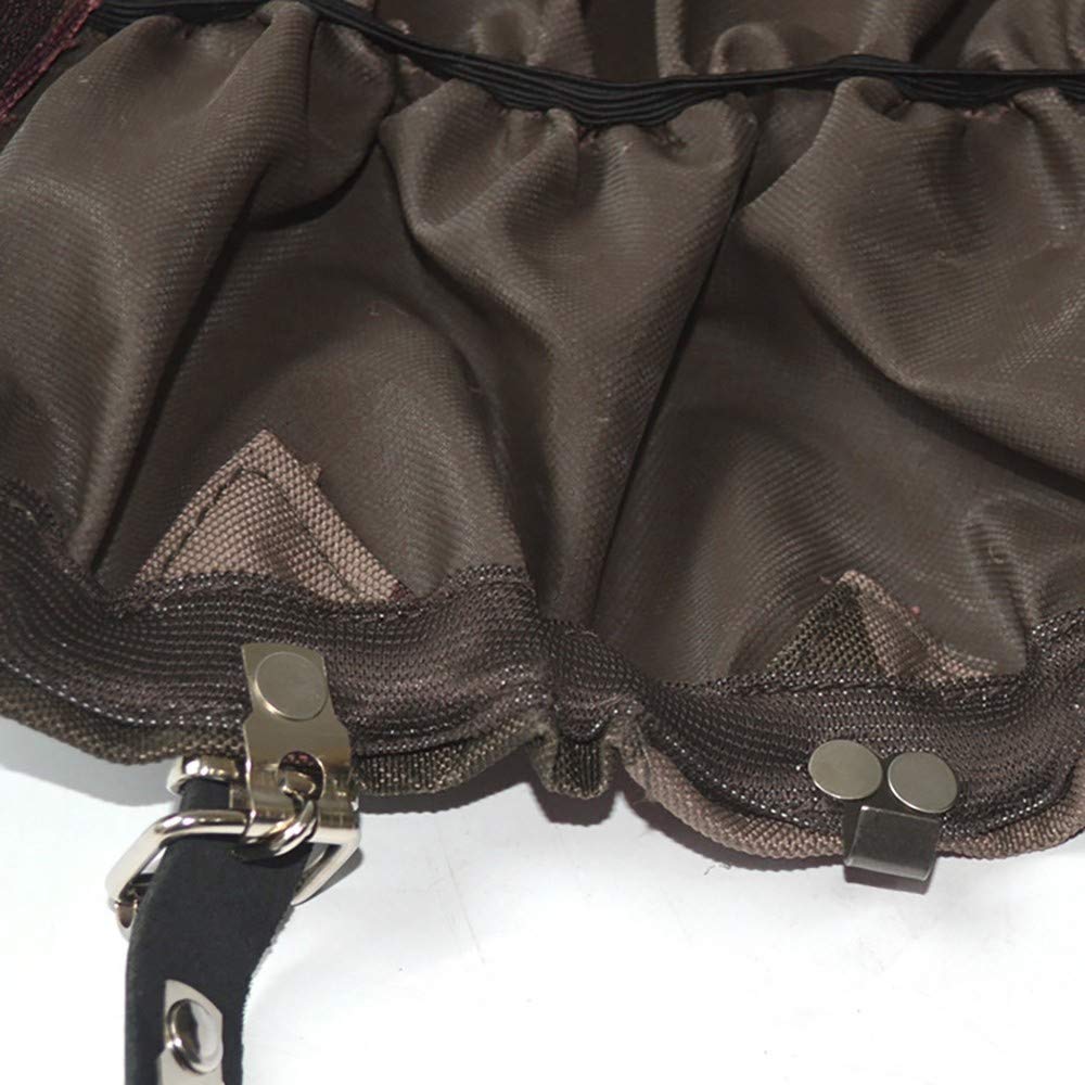 DONGKER Guêtres de Randonnée, Guêtres Réglables à Glissière Imperméables Randonnée Guêtres de Jambe Équipement de Protection pour la Marche en Plein Air Escalade Chasse Randonnée Cyclisme Alpinisme