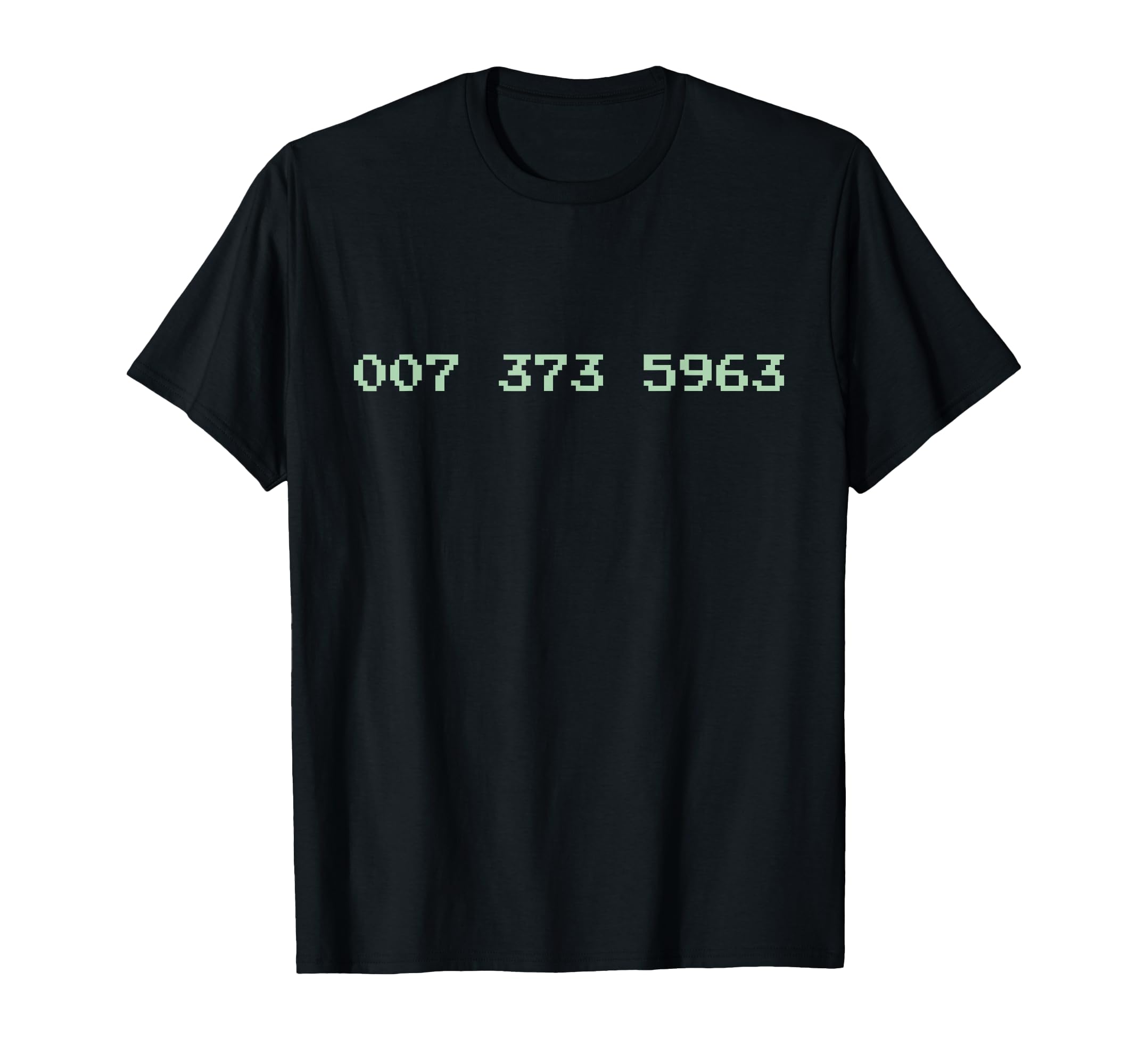 007 373 5963 Video Game Code 1987 80's Retro Games T-Shirt