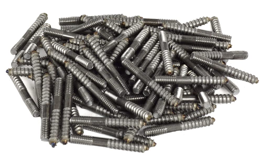 Baltimore Hardware Hanger Bolt, 1/4-20 x 2, Partial Thread - 100 Pack