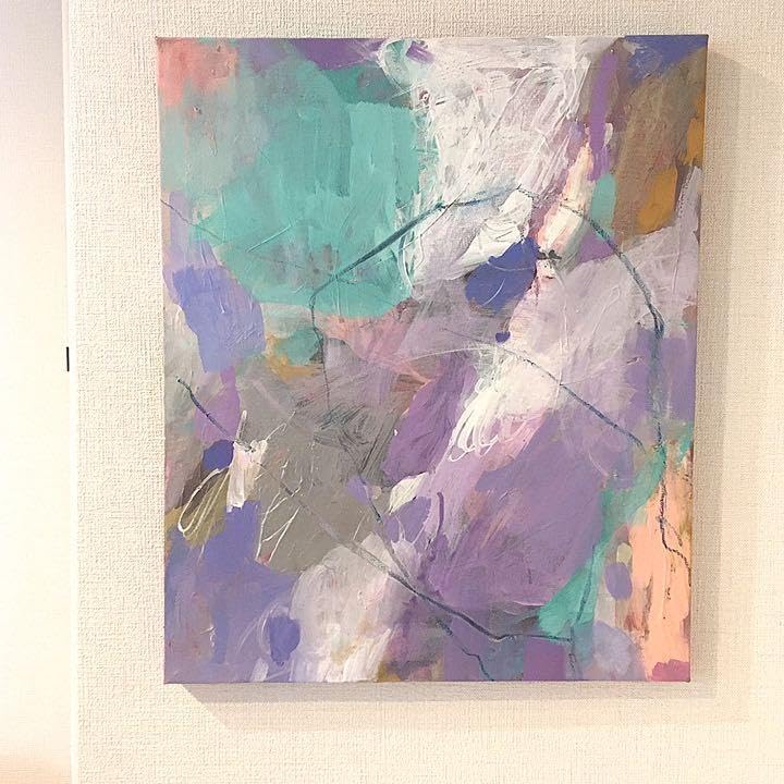アクリル画　抽象画　原画　インテリア　F8 Amazon.co.jp: abstract art アート抽象画 f8 アクリル : ホーム
