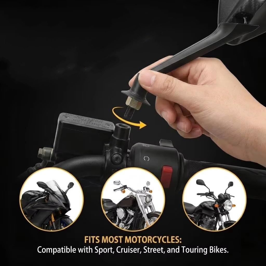 Specchietto Retrovisore Moto Per TDM 850 900 2018-2020 Specchietto Retrovisore In Lega Di Alluminio Moto Specchietto Retrovisore Laterale In Fibra Di Carbonio Specchietti Moto