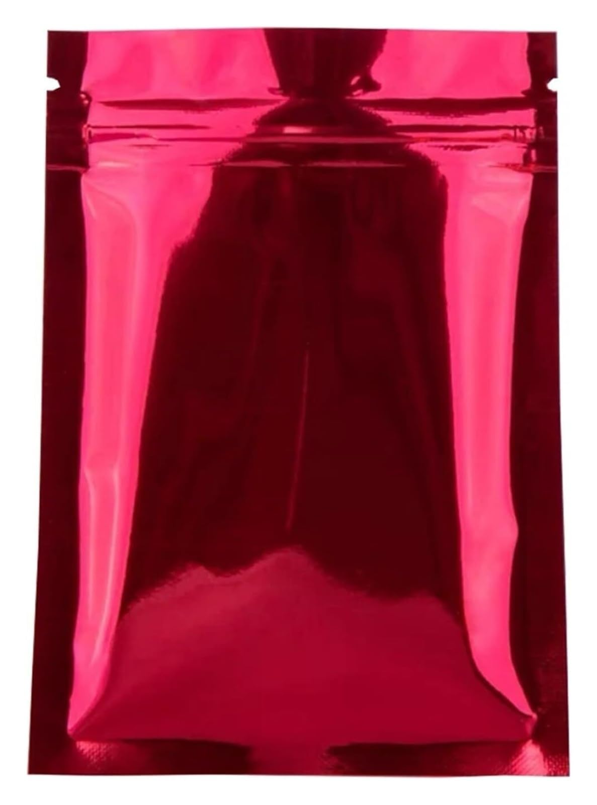 Flache Zip-Beutel Flachbeutel aus Aluminiumfolie, selbstklebend, wiederverschließbar, mehrfarbig, mehrere Größen, 100 Stück(Red,16x24cm)