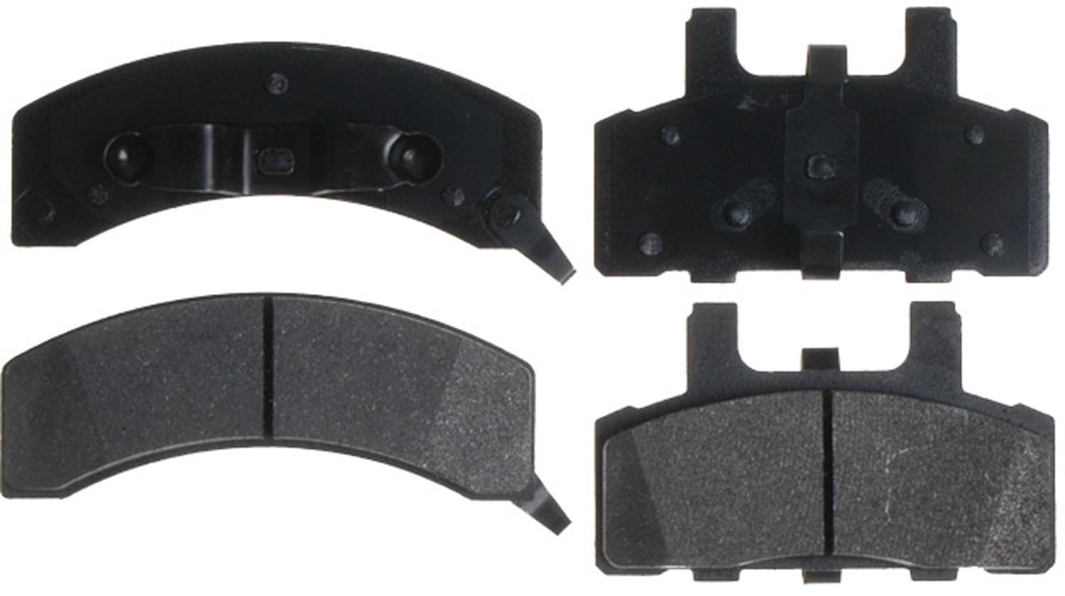 ACDelco Silver Front Brake Pad Set 14D369MX | GM 19286027 Semi-Metallic Front Brake Pads for Select Cadillac, Chevy, Chevrolet, GMC, Dodge, and more