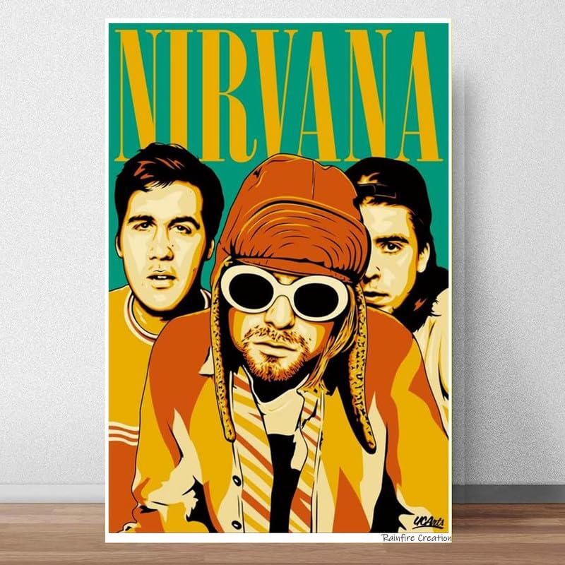 RAINFIRE CREATION Nirvana Poster - 170 GSM 12x18 Unframed Multicolor Perfect for your Wall HOMEDECORE4660