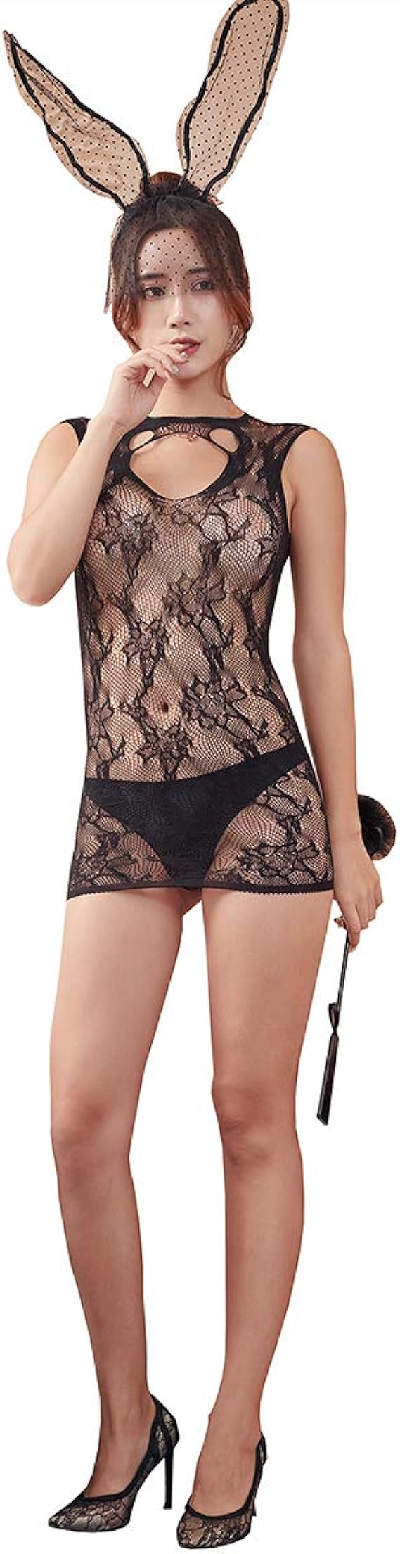 Amazon セクシーランジェリー ボディストッキング 全身網タイツ オープンクロッチ 透け透け 穴あき セクシー 全身タイツ 情趣下着セクシー 誘惑透視 過激魅惑エロ下着 ブラック オールインワン 通販