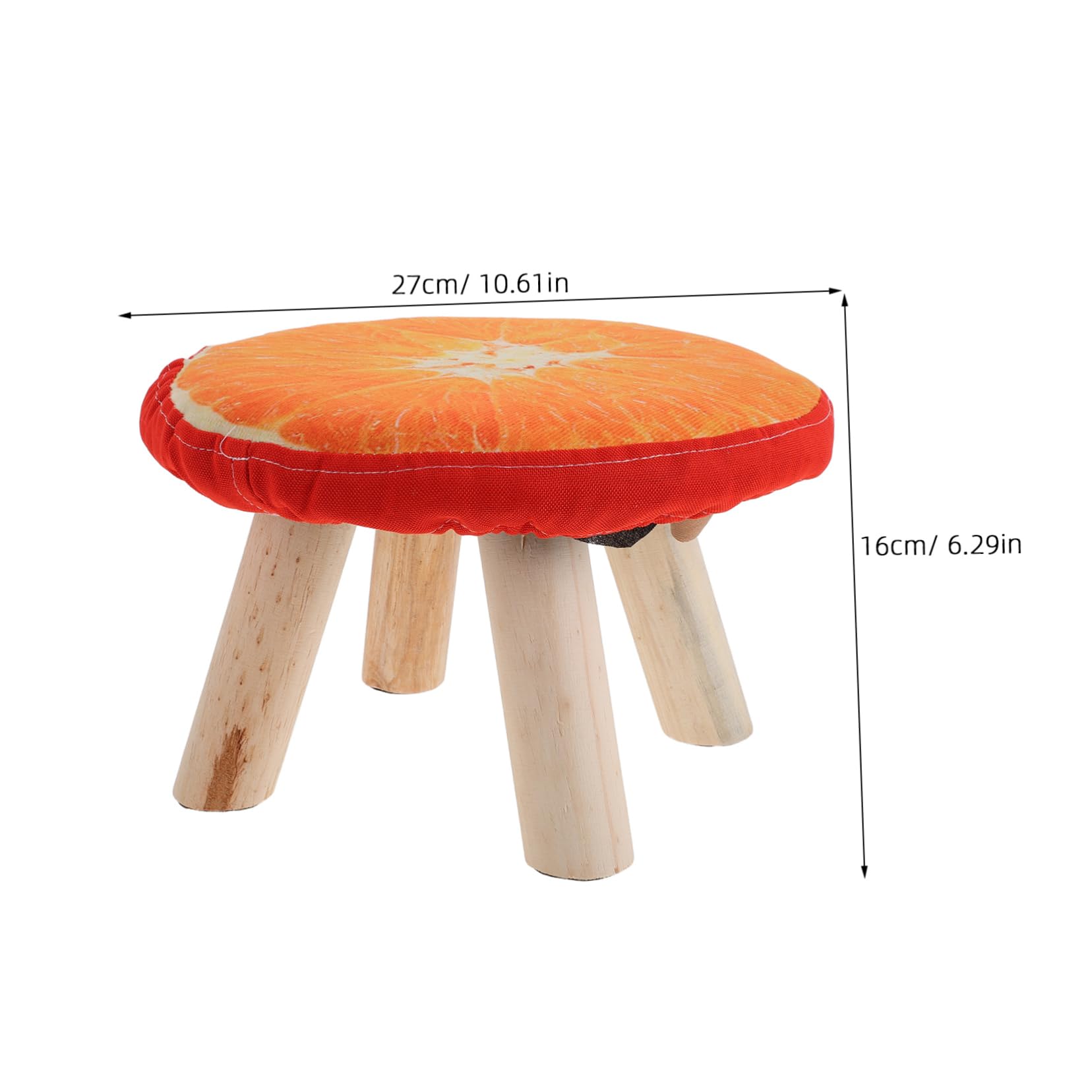 FOMIYES Round Foot Stool Changing Stool Short Foot Mushroom Design for Kids Home