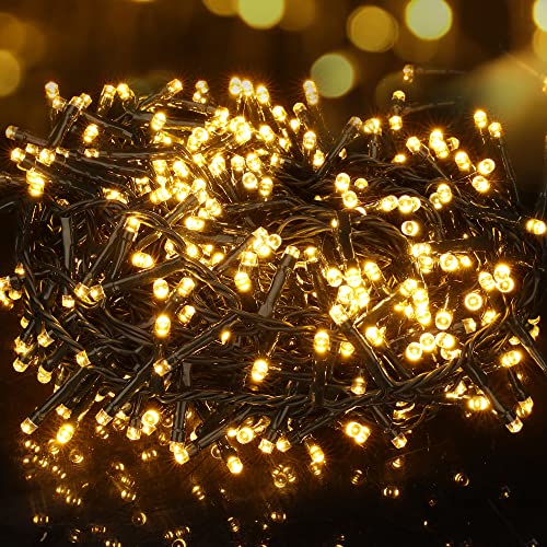 BrizLabs Weihnachtsbaum Lichterkette Außen, 12.5M 500 LED Cluster...