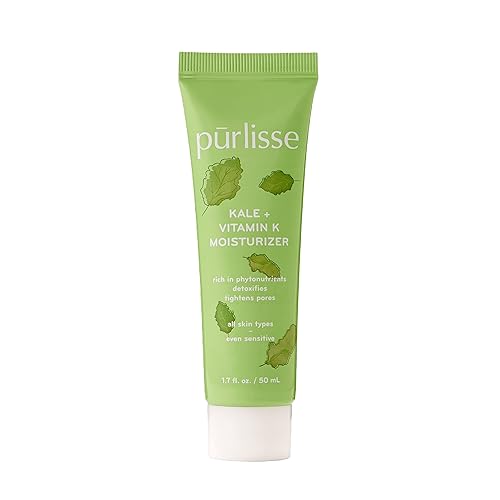 Purlisse Body Moisturizer Kale + Vitamin K, loción corporal para la piel con fitonutrientes, antioxidantes y extractos naturales para desatascar los