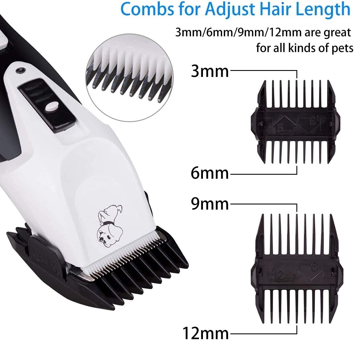 Clippers for Perros Electric Pet Cats CHORS Clippers Animales ANIMALIZACIÓN Corte de Pelo Cutter Shaver Deckmer Set Professional Recargable