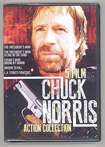 Chuck Norris: Five 5 Film Collection (The President's Man / The President's Man 2: A Line In The Sand / Logan's War: Bound by Honor / Driven To Kill / LA L A Street Fighters)