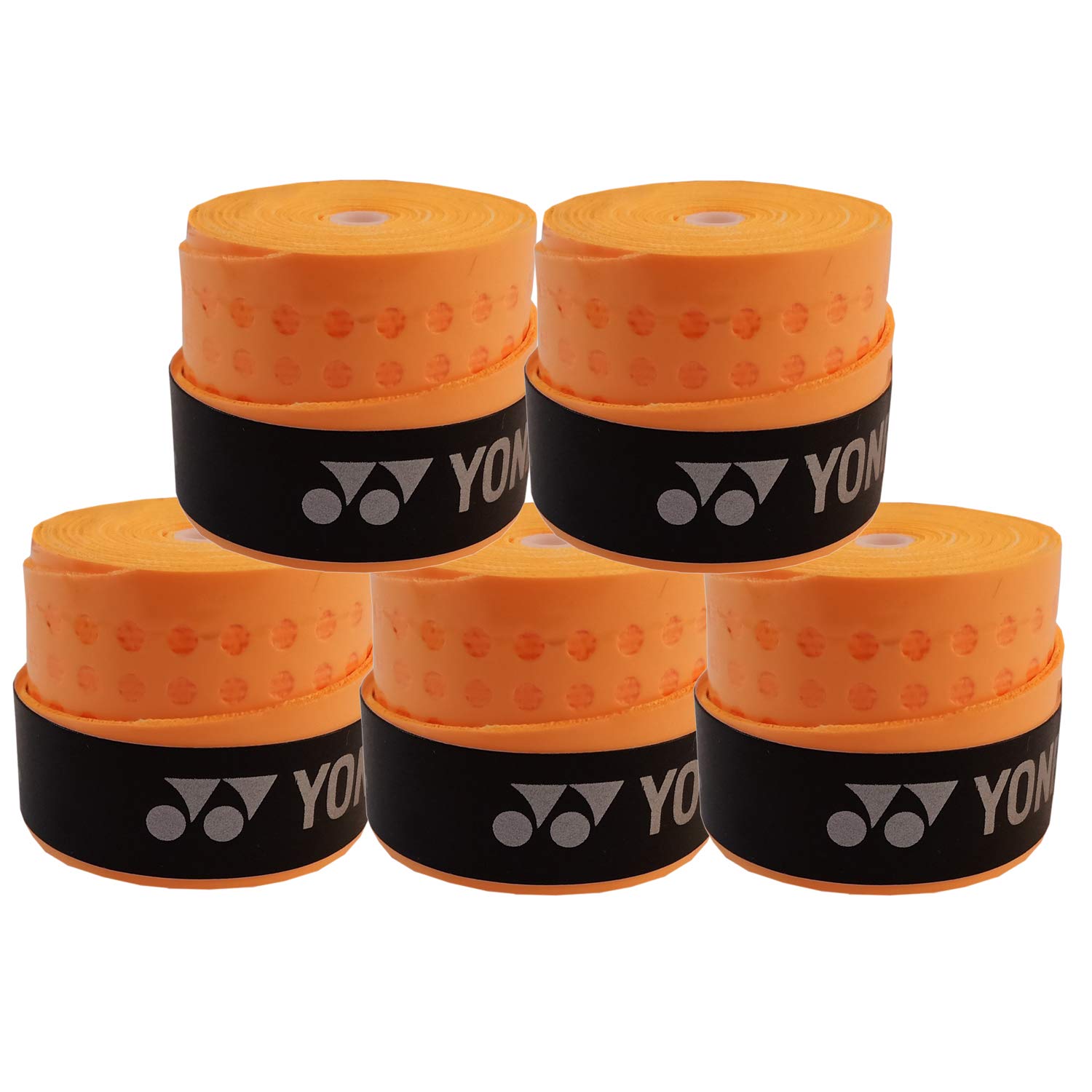 Yonex E-Tec Badminton Racquet Grip - Orange (5 Pcs)-image-30