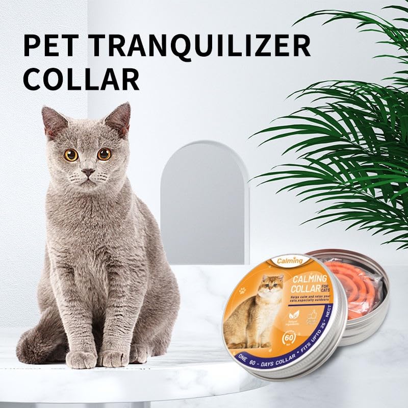 ELVIAN Calming Collar for Cats – Long-Lasting Pheromone Collar (60 Days), Stress & Anxiety Relief for Indoor/Outdoor Cats, Helps with Loud Noises, Travel, Vet Visits & Behavioral Issues - image 3