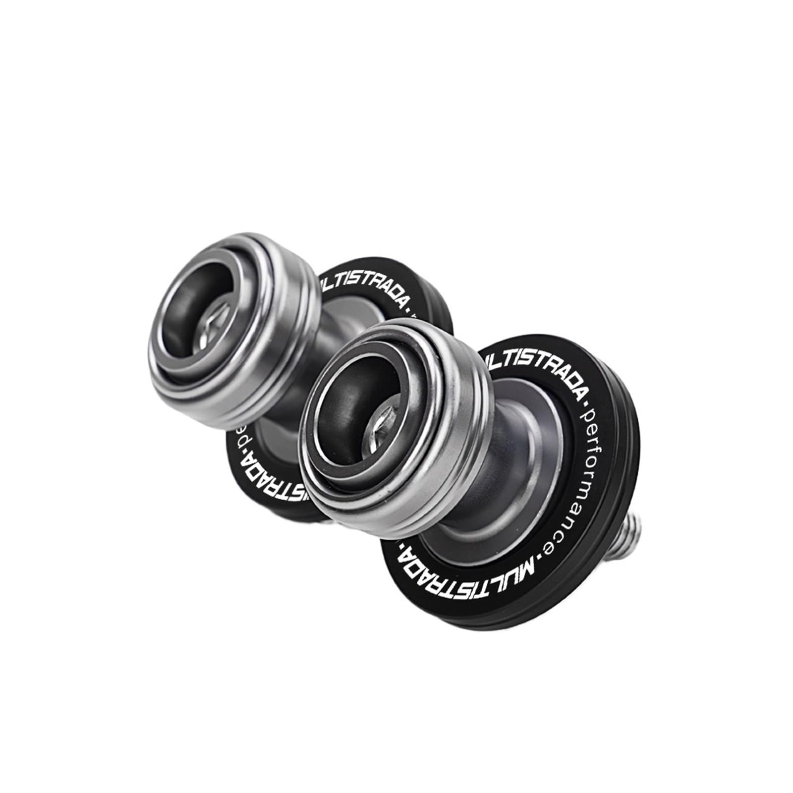 Motorcycle Rear Stand Swing Arm Spool Sliders for DU@&Cati Multistrada V2 V4 V2S V4S 950 950S 1200 1260S M8 Swingarm Spools Slider Stand Tire Valve Caps(A-Titanium)