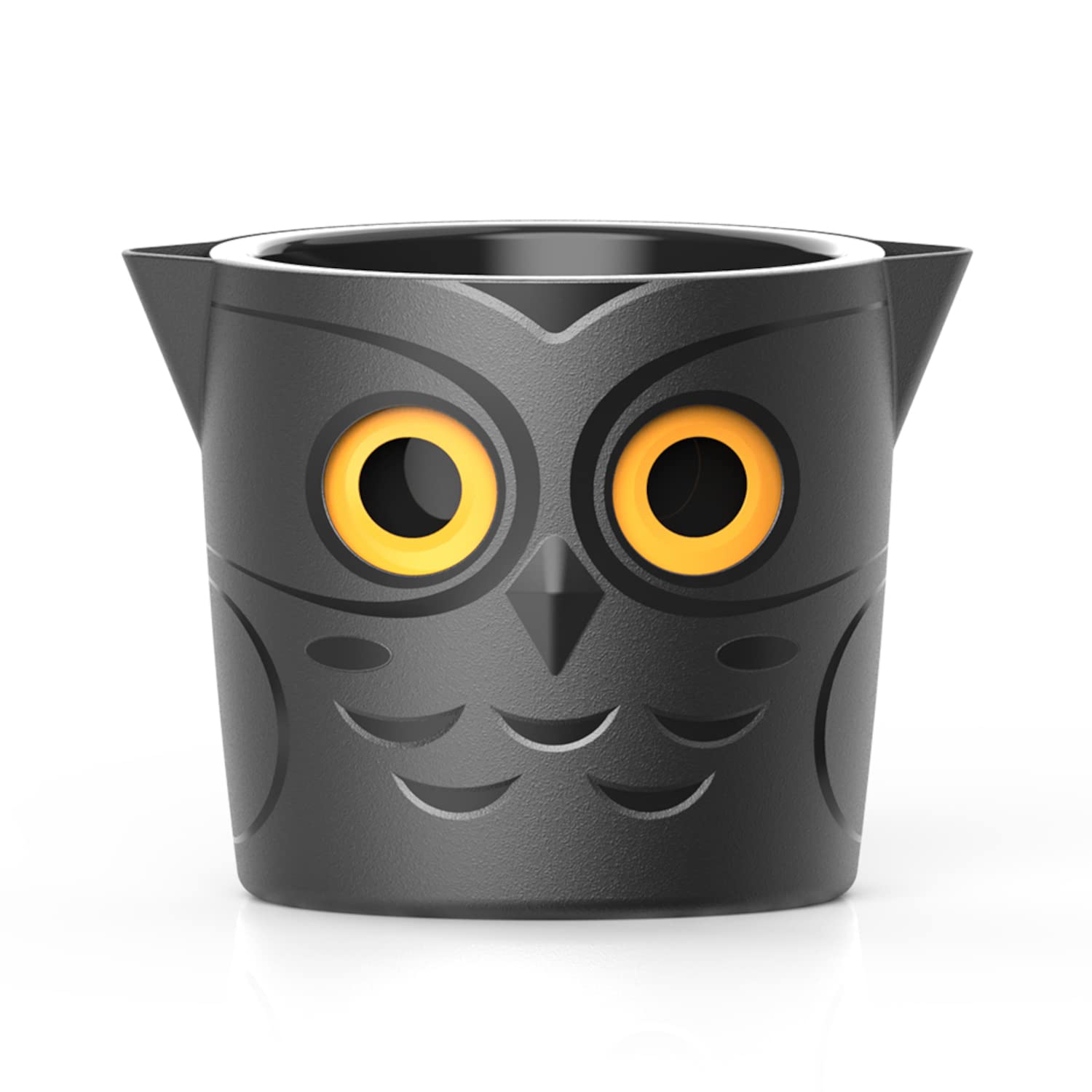 GVG Self Watering Pots Owl Pot Smart Well Aerating High Drainage Animal Planter Black Halloween Pot Large Plastic Plant 25cm Ideal Many Flowers African Violets Orchid Lily
