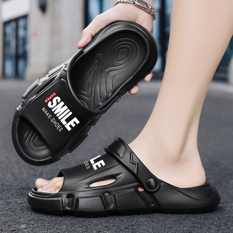 Men’s Shower Slippers, Slides Sandals Pool Slides House Slippers Non-Slip Indoor Outdoor Bathroom Shoes Summer Beach Sandals3