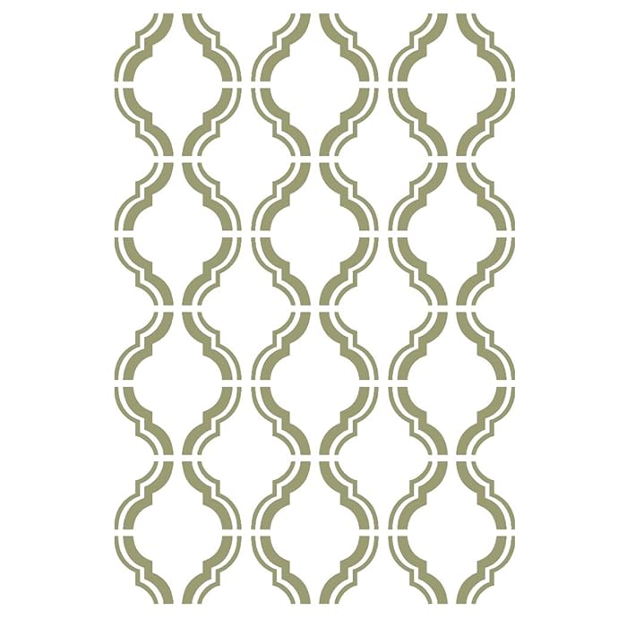 Buy J BOUTIQUE STENCILS Moroccan Trellis Outline Stencils Template for
