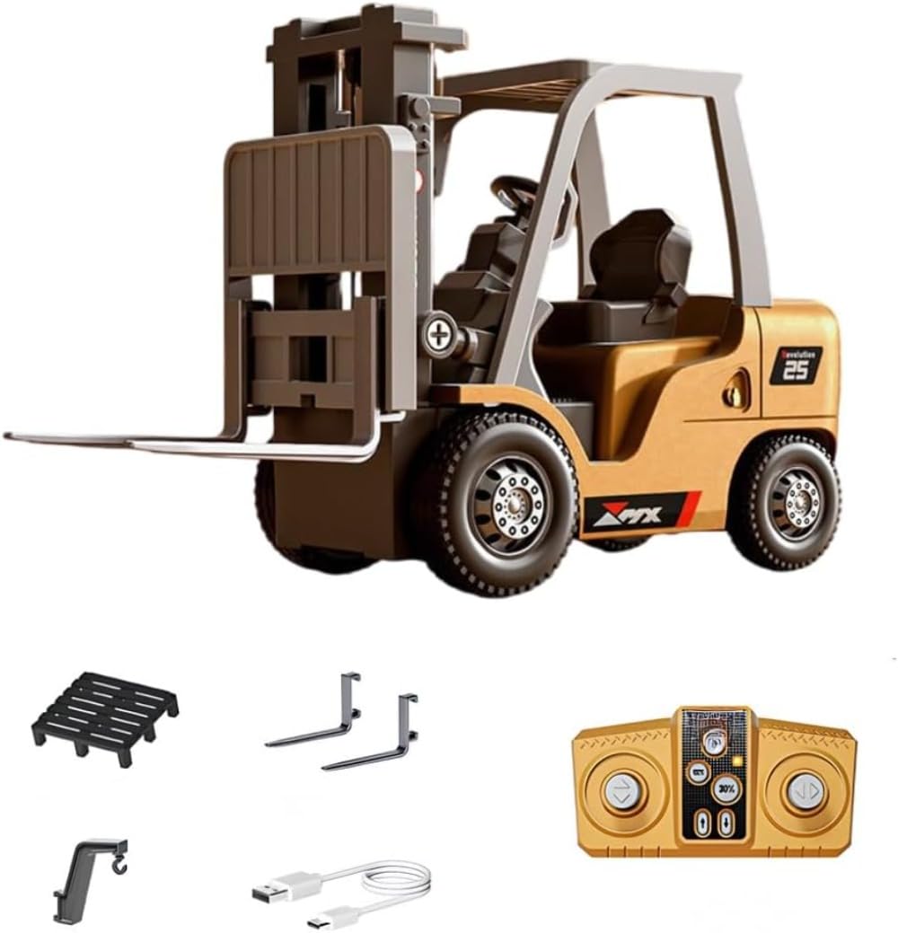 1/64スケール フォークリフト 無線リモコン アーム操作可 トイラジコン