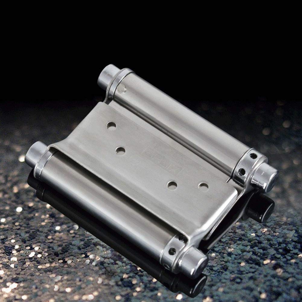 Bisagras del gabinete, resorte abierto doble bisagra de puerta libre bidireccional de acero inoxidable de 3/4/5 pulgada(3 inches)