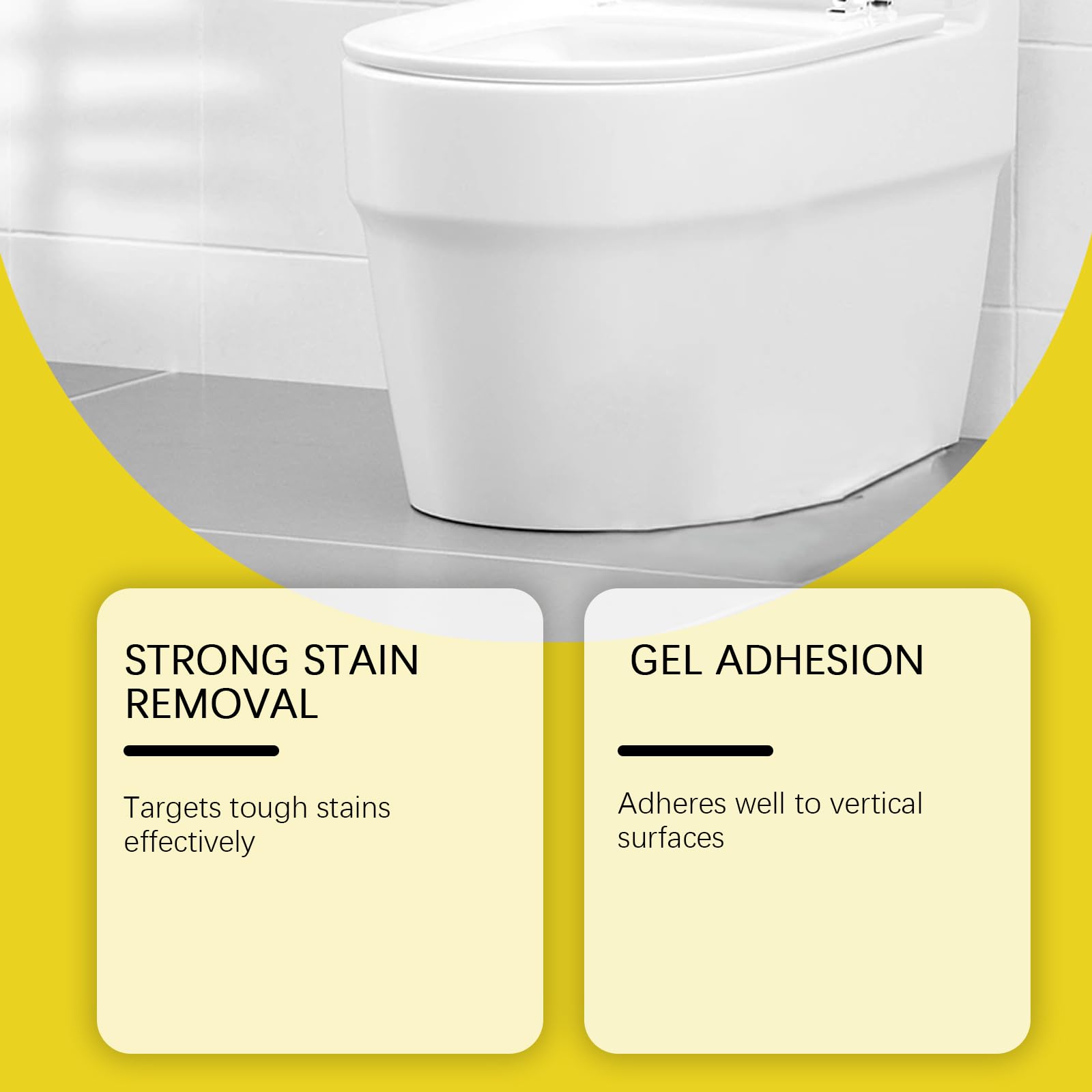 Home Fleckenentferner-Gel, für Waschmaschinenreiniger, leistungsstarker Mehrzweck-Fleckenreiniger für Waschbecken, Fliesen, Dusche, Mörtel und Badezimmer, sanft formuliert (5Pcs)