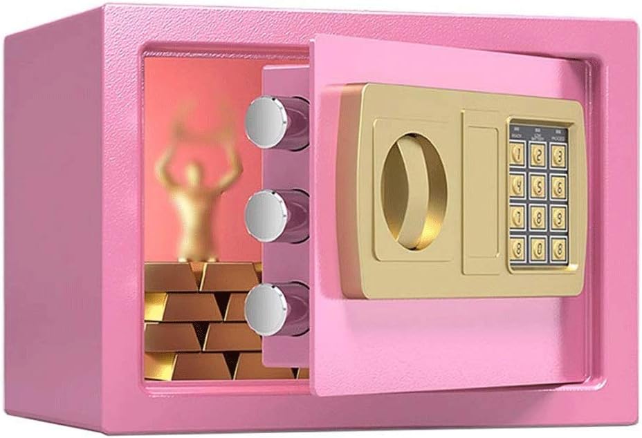 Fire Water Safe 25Cm Deposit Safes Electronicl Password Wall-Anchodesign Security Lock Box Solid Steel Construction for Home Office Cash Use s/